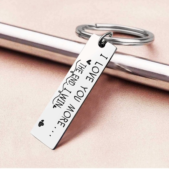 Nordic Runes ❤️ I Love You More The End I Win Keychain - Picture 4 of 10